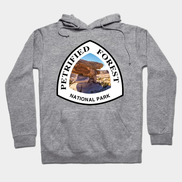 Petrified Forest National Park shield Hoodie by nylebuss